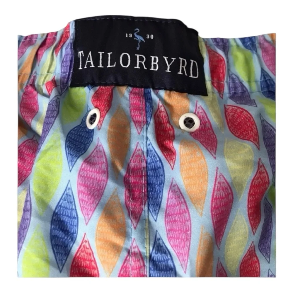TAILORBYRD Men Size XL Cloud‎ Allover Print Brief Lined Swim Shorts Trunks Beach